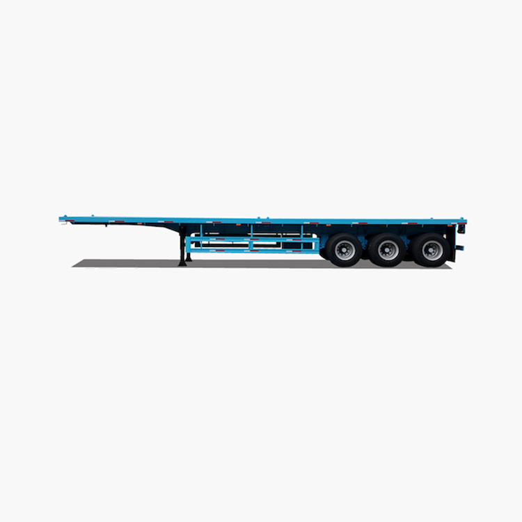 3 Axles 40ft Flatbed Truck Semi Trailer 