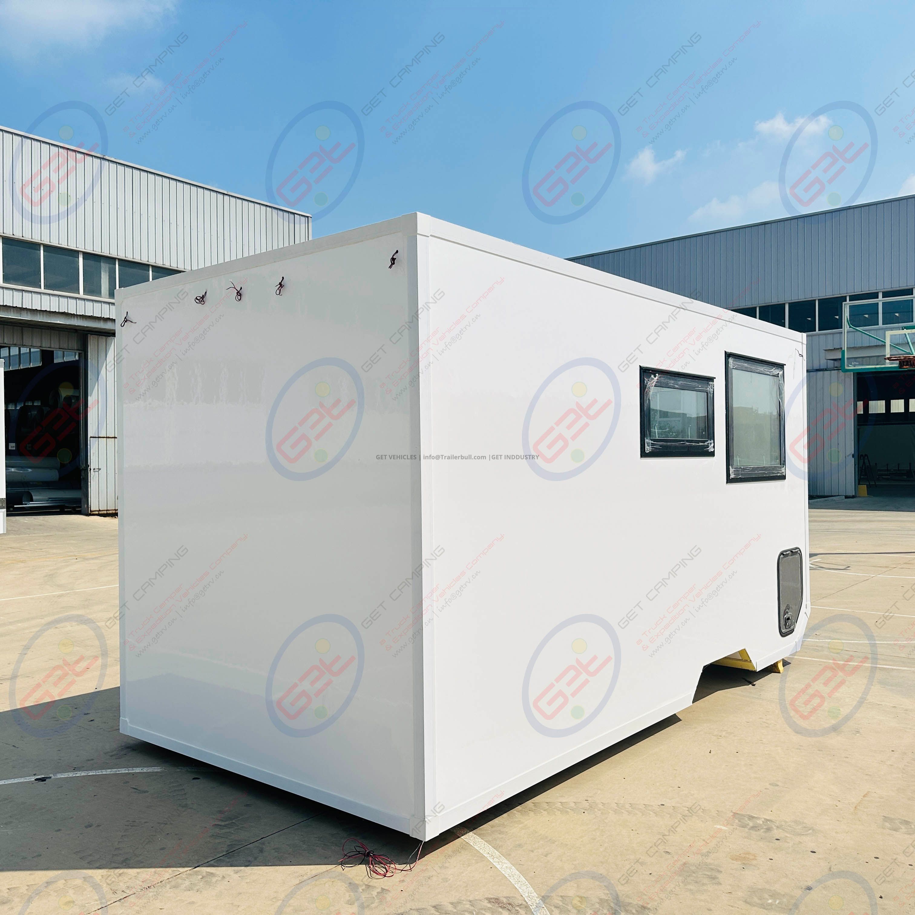 Mercedes-Benz MB Sprinter 14ft Motorhome Truck Camper with Self-Support FRP Insulation Expedition RV FRP Sandwich Camping Travel DIY