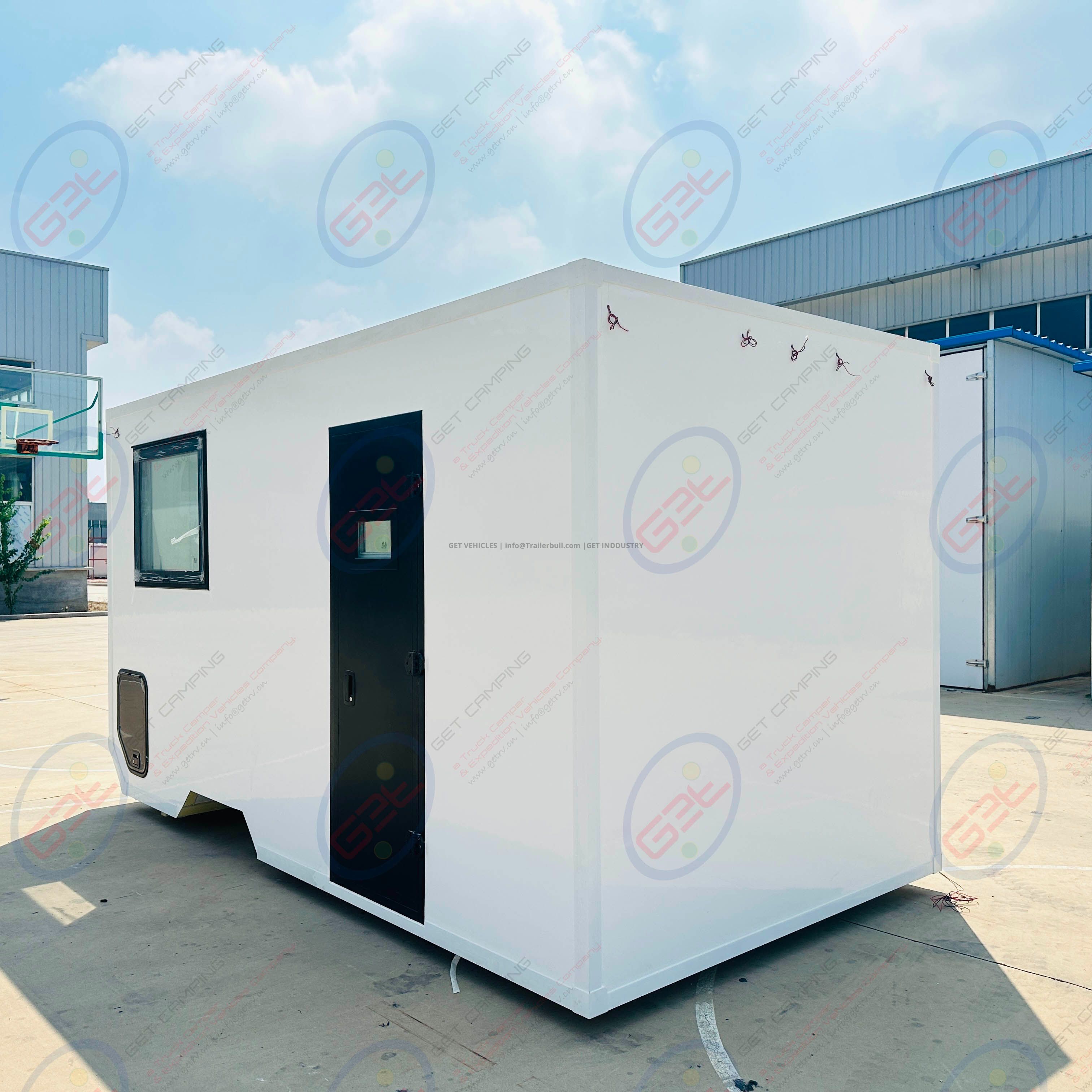 Mercedes-Benz MB Sprinter 14ft Motorhome Truck Camper with Self-Support FRP Insulation Expedition RV FRP Sandwich Camping Travel DIY