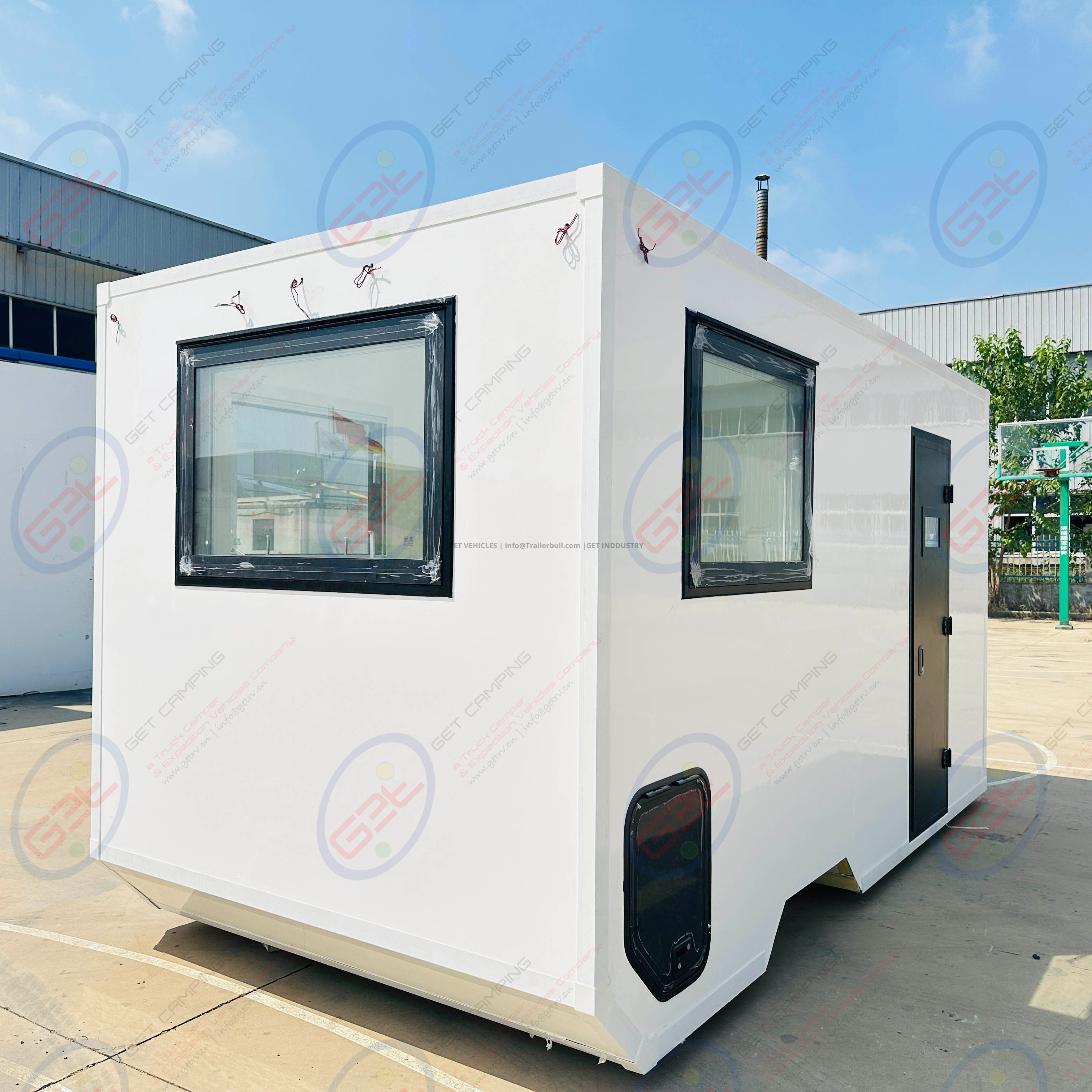 Mercedes-Benz MB Sprinter 14ft Motorhome Truck Camper with Self-Support FRP Insulation Expedition RV FRP Sandwich Camping Travel DIY