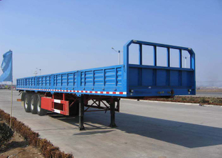 13m Drop Side Semi Trailer with 3 Axles And Side Wall for Bulk Cargos And Container,Platform Semi Trailer