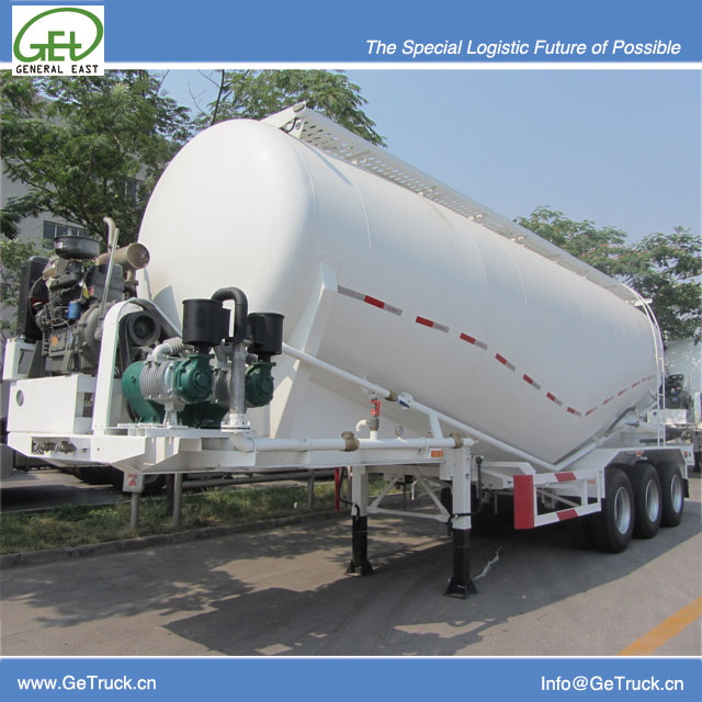 33000L Steel Tank Semi-Trailer with 3 axles for 30 Tons Cement Powder