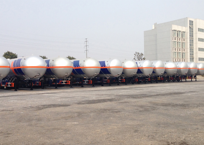 56000L Liquefied Petroleum Gas Lorry Tanker Trailer with 3 Axles for LPG,LPG Tanker Semi Trailer