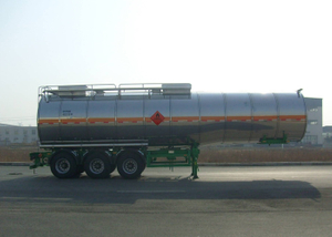 40000L Stainless Steel Insulated Tanker Semi-Trailer with 3 BPW Axles for Ice Cream