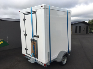 Mobile Insulated Car Trailer with FRP + PU + FRP Composite Sandwich Panel