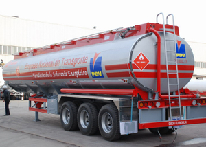 42000L Aluminum Fuel Tanker Semi Trailer 3 Axles for Aircraft Jet in The Airport