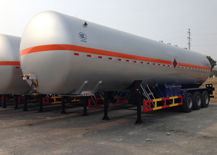 51000L Liquefied Petroleum Gas Lorry Tank Semi Trailer with 3 Axles for LPG