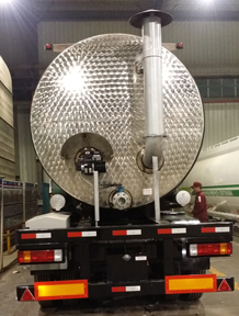 43000L Insulated Carbon Steel Tank Semi Trailer with 3 axles for Bitumen