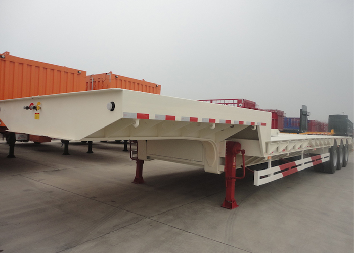 15m 150T Low Bed Semi Trailer with Tridem Pendel Axles for Super Heavy Machine ,Low Bed Trailer