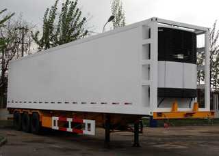 45ft 3 Axles Refrigerated GRP Sandwich Truck Trailer with Carrier Refrigerator Units for Freezing And Fresh Cargos,Refrigerator trailers
