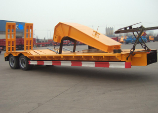 Low Bed Semi Trailer CKD for Container Shipment And Off Site Assemble,Low Bed Trailer