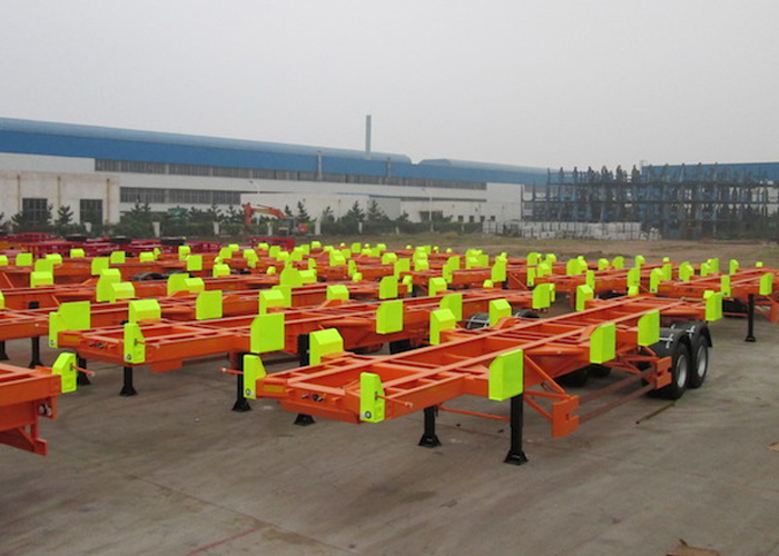 40ft Terminal Container Chassis with 2 Axles for Container Transit in Terminal Port,Container Chassis