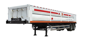 LH2 Tube Skid Semi-trailers with 8 Tubes And 2 Axles for 20000L CNG,CNG Tube Skid Tanker