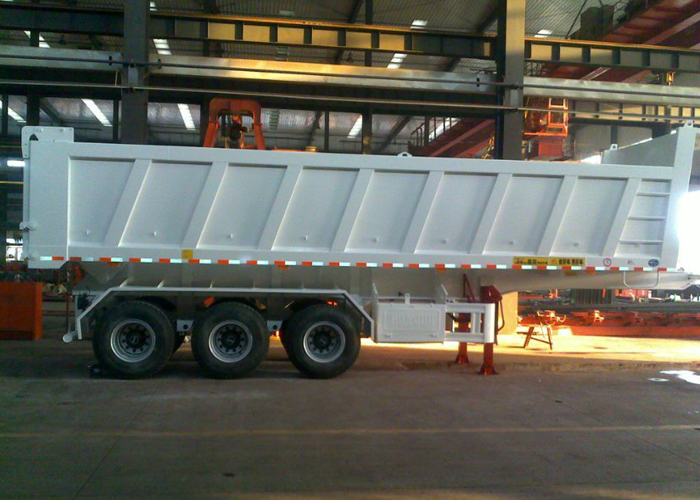 34cbm Dump Semi Trailer with 3 BPW Axles And Hydraulic Dumper for Mine And Construction Materiall, Dump Semi Trailer,Tipper