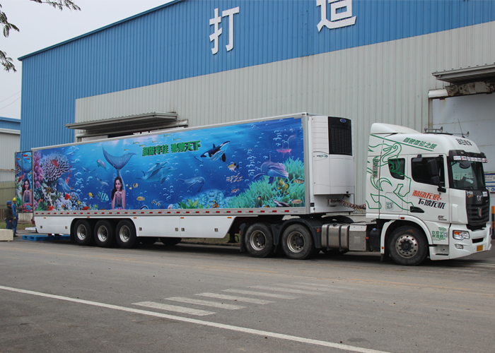 40FT 3 axles Refrigerated Semi trailer with Carrier Refrigerator units and single tire for freezing and fresh cargos,Refrigerator Trailers
